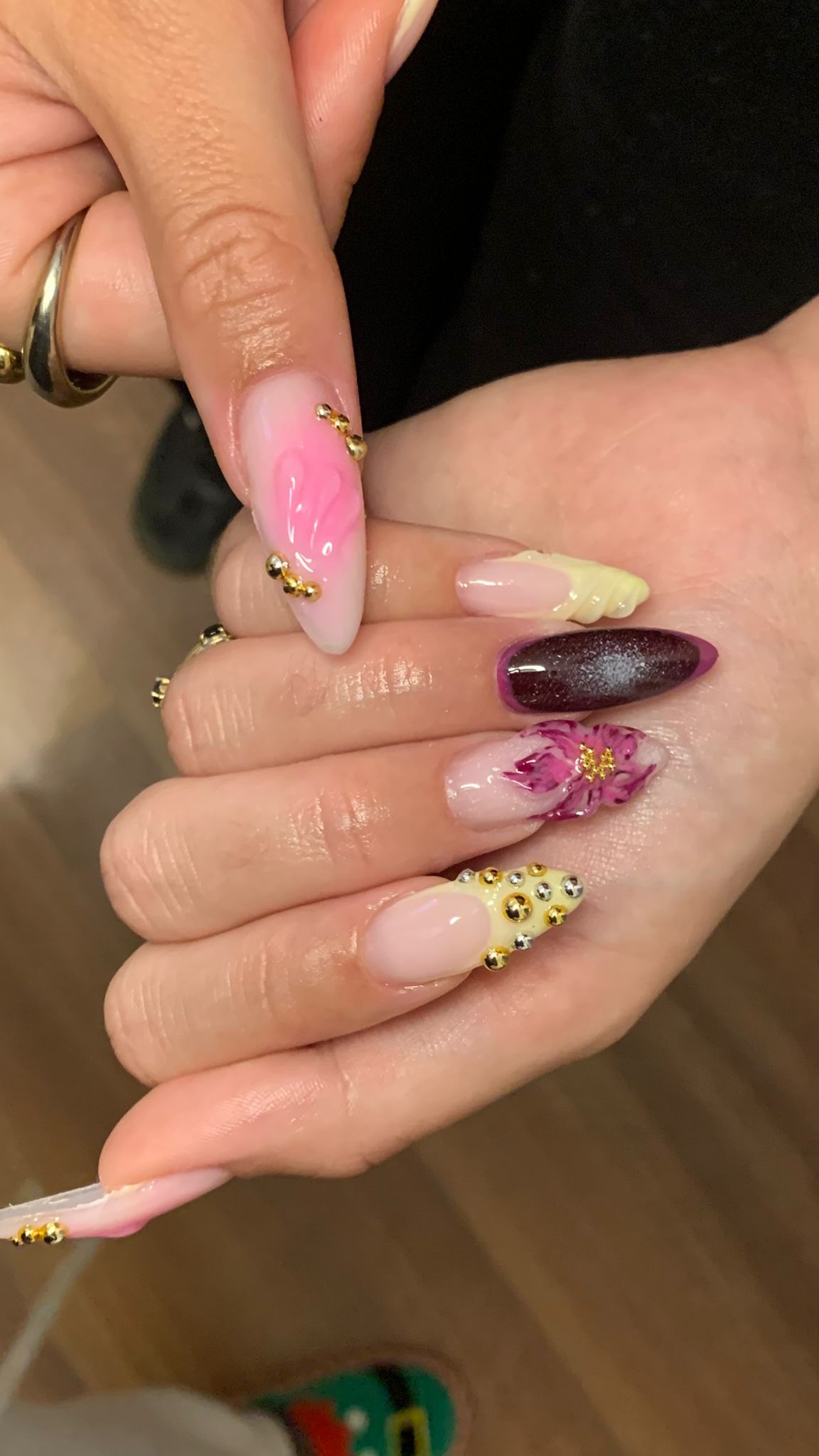 Extension demi capsule gel + Nail art extra