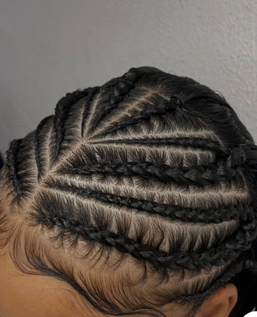 Tresse collée sans rajout